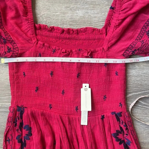 NEW Anthropologie Bonnie Smocked Midi Dress - Picture 10 of 12